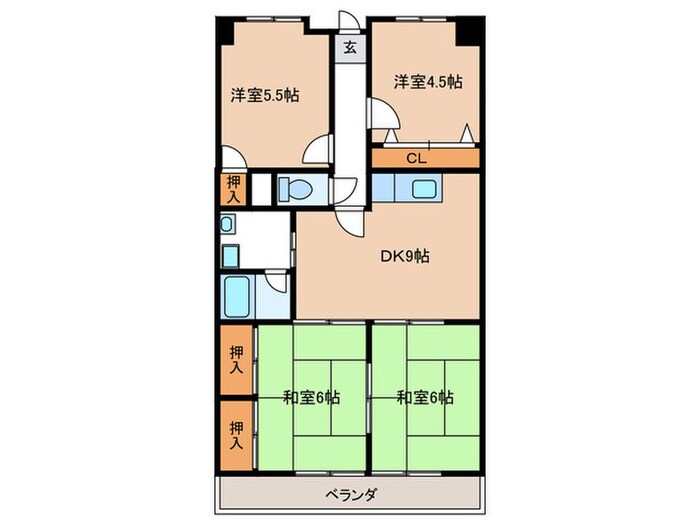 大椿ビル５の物件間取画像