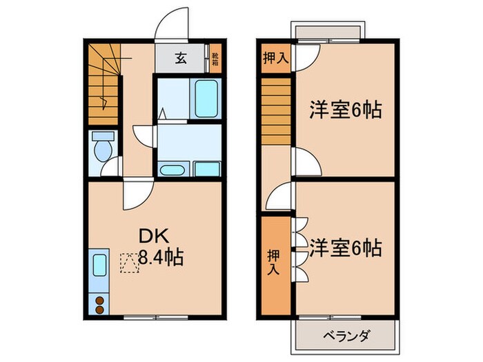 メゾネット　スィスルの物件間取画像