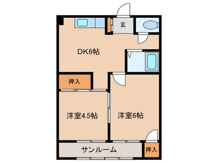 マンション幸の物件間取画像