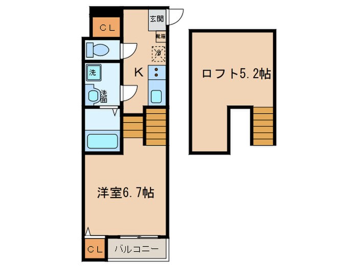 Casa Luce　黄金の物件間取画像