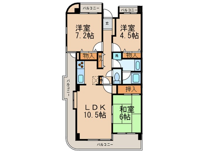 クレスの物件間取画像