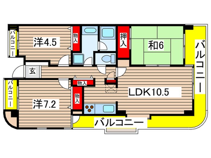 クレスの物件間取画像