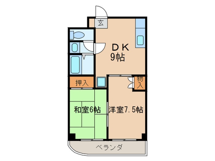 エスペランサ・ミズノの物件間取画像