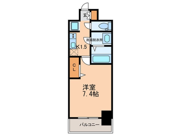 プレサンス桜通ベルノ（1403）の物件間取画像