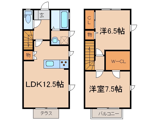 グランソレーユ　Ａ棟の物件間取画像