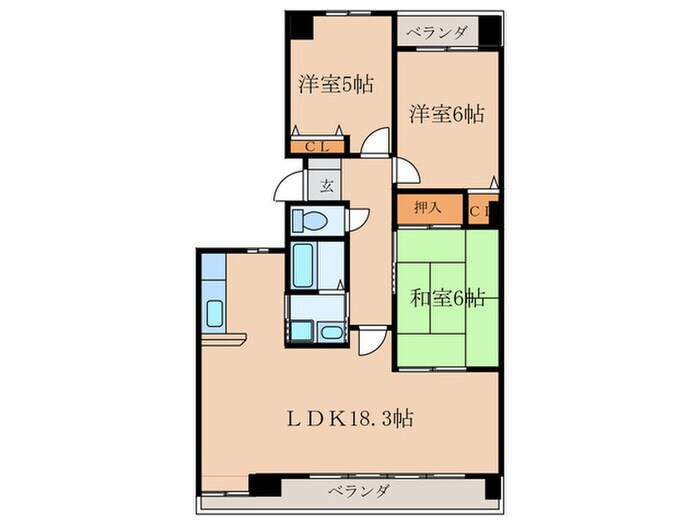 グラヂオ－ソの物件間取画像