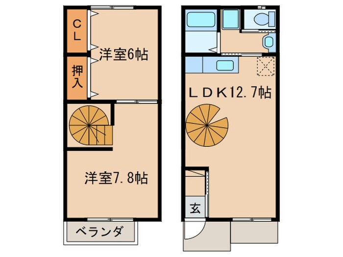 みなみ風（グリーン）の物件間取画像