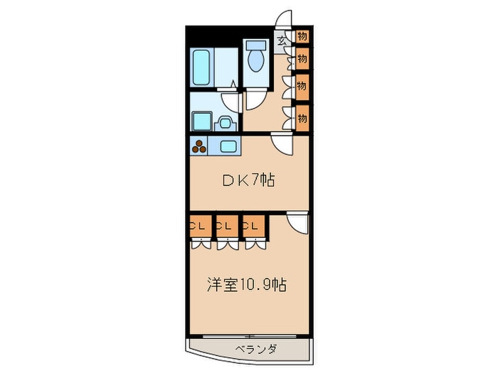 セイント橘の物件間取画像