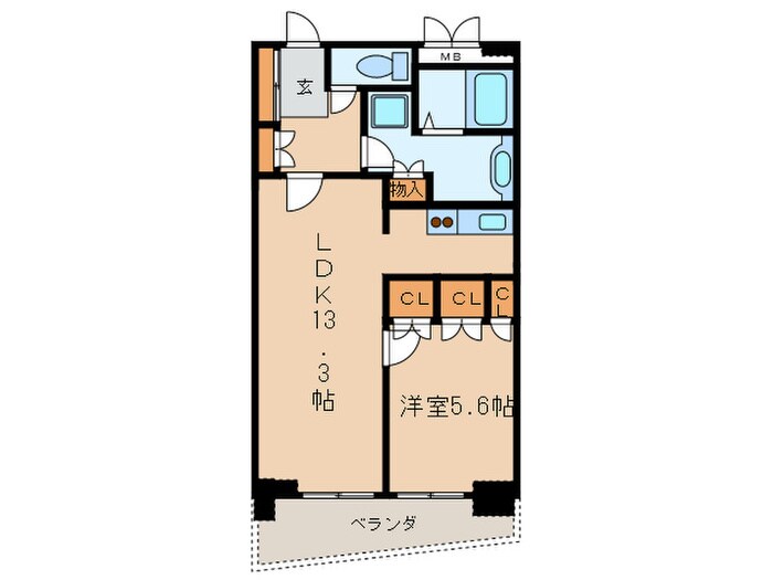 セイント橘の物件間取画像