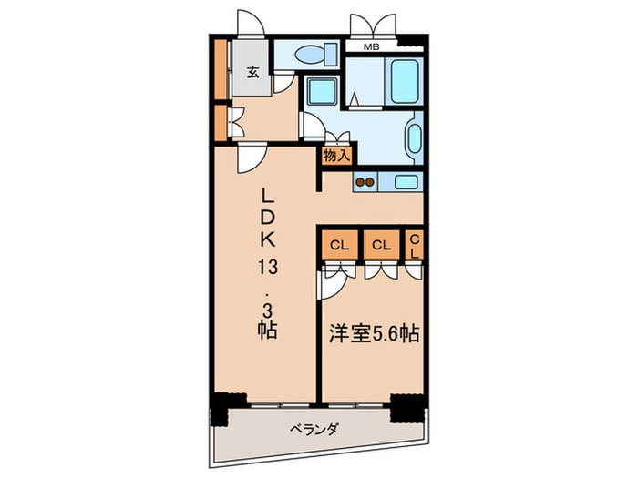 セイント橘の物件間取画像