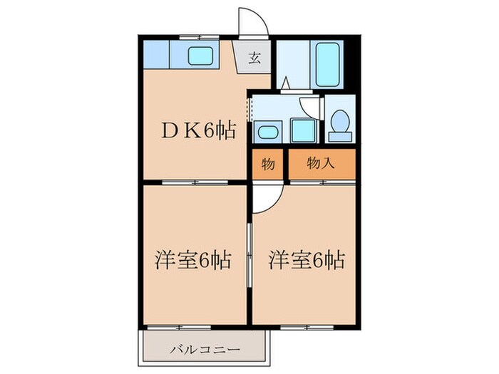 ストーンヒルズＡ棟の物件間取画像