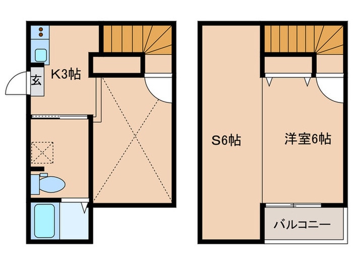 バウコーポ栄生の物件間取画像