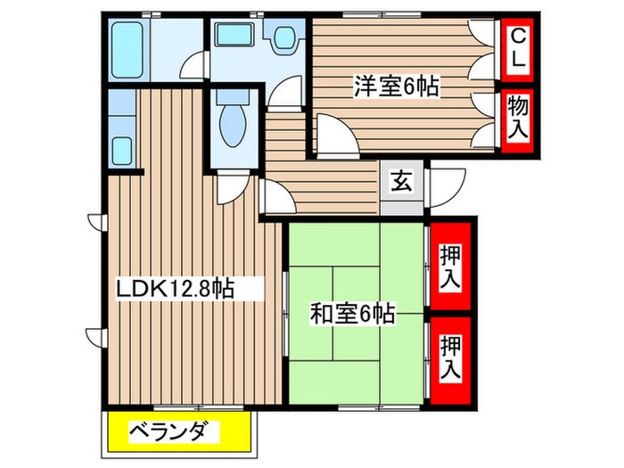 トル－スヒルズＩＴＭ　Ｂ棟の物件間取画像