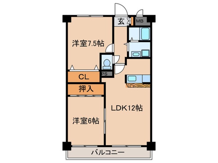 ジュネス平出の物件間取画像