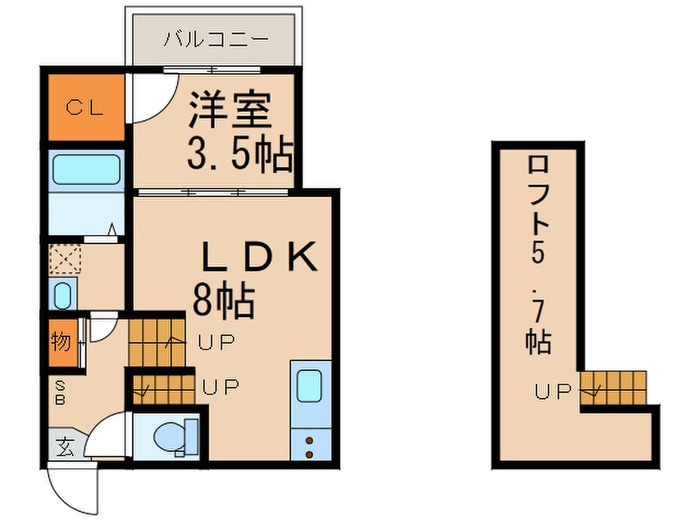 ハーモニーテラス七番町の物件間取画像