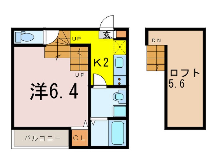 プランドール東海通の物件間取画像