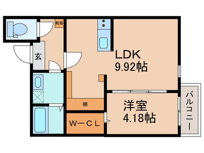 storia志賀本通の物件間取画像