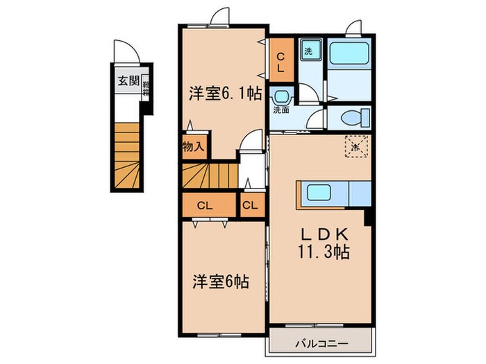 スウィート　ヴィラの物件間取画像