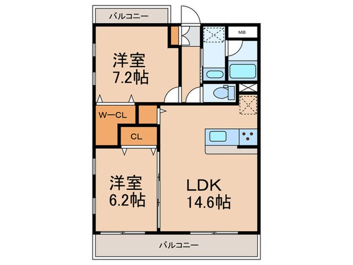 MIWANA　GARDENの物件間取画像