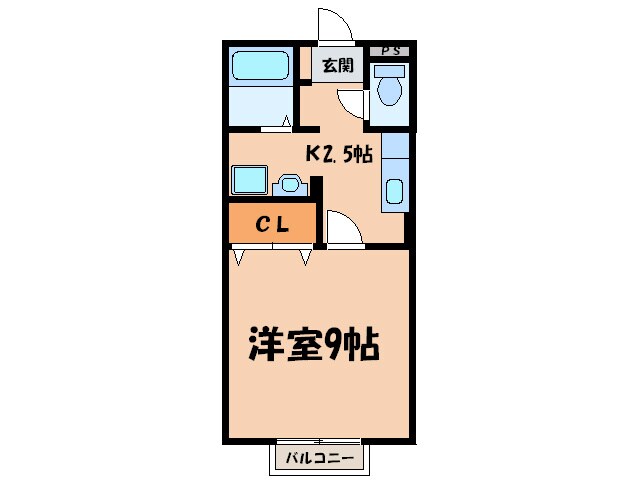 モナリエＳの物件間取画像
