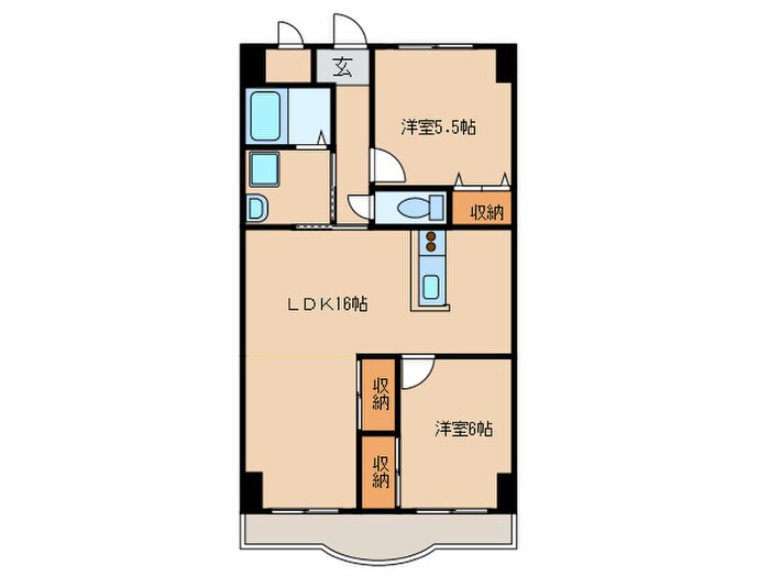 天神山マンション１号館の物件間取画像