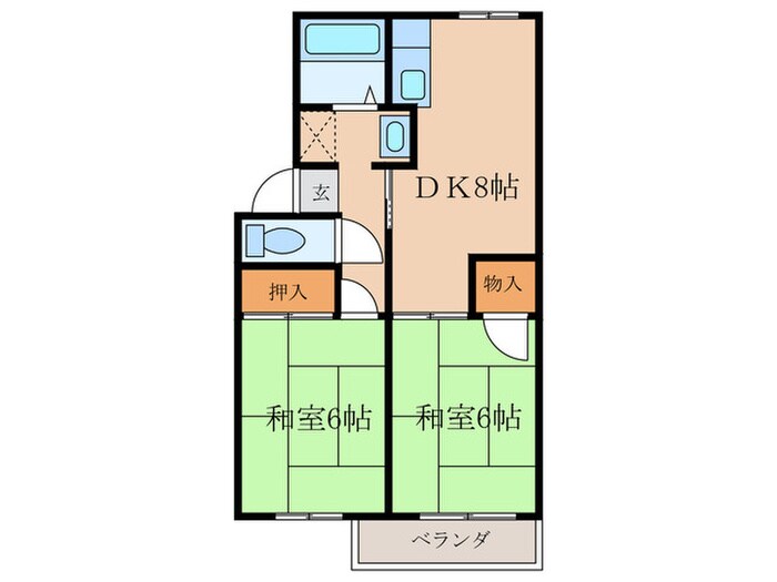 リビエール川北の物件間取画像