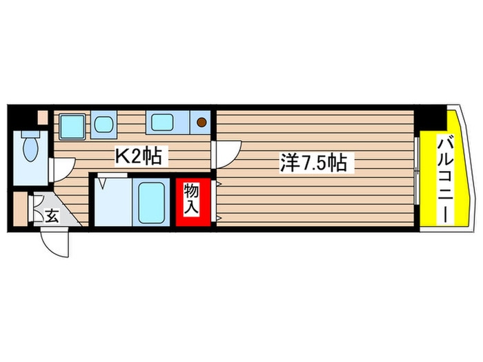 マンションリバーサイドの物件間取画像