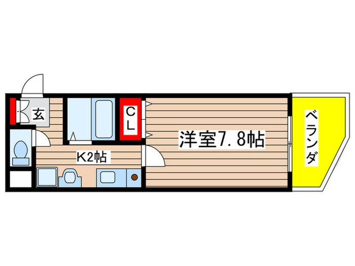 マンションリバーサイドの物件間取画像