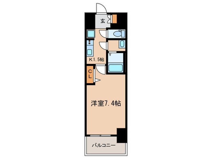 プレサンスジェネ新栄町駅前葵の物件間取画像