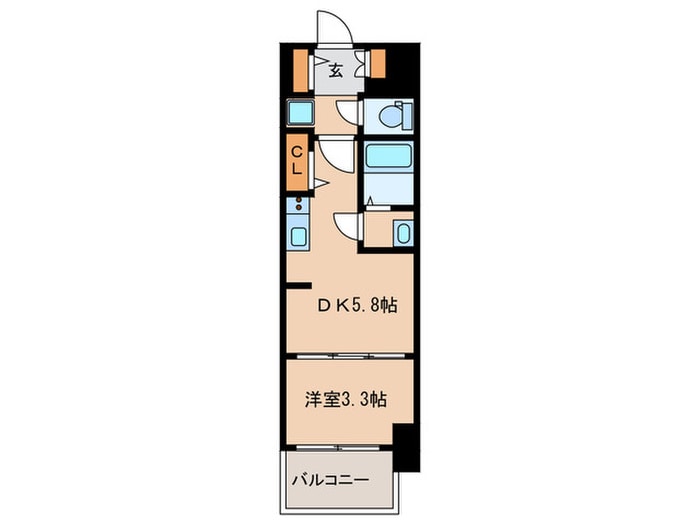 プレサンスジェネ新栄町駅前葵の物件間取画像