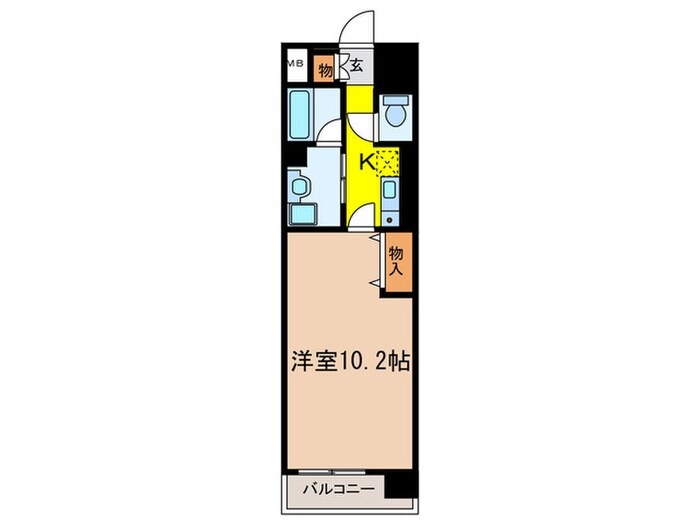 ヒルズ新栄２号館の物件間取画像