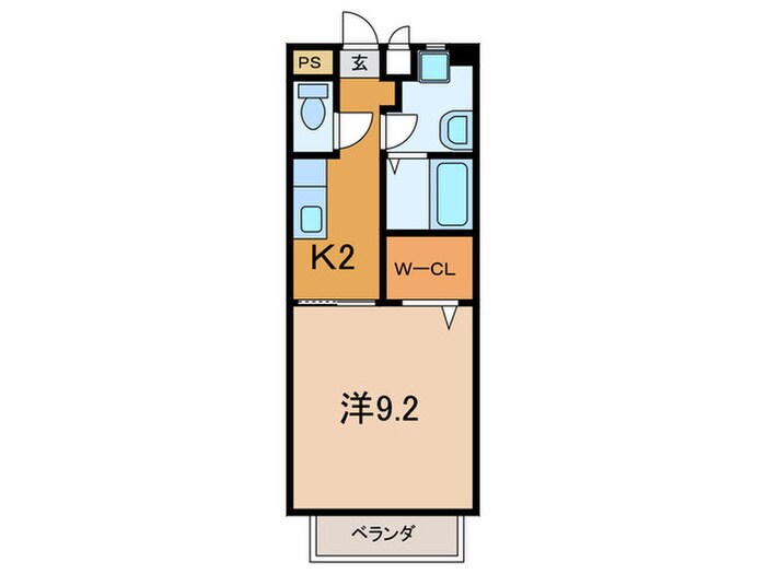 フレシ－ル寺山の物件間取画像