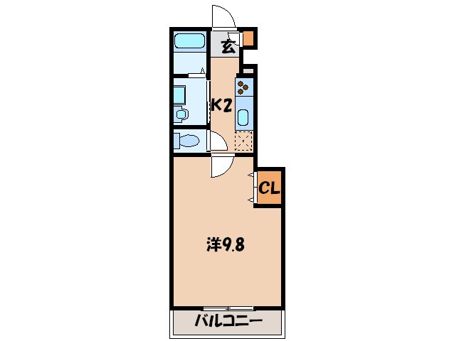 アンプル－ルリ－ブル楓の物件間取画像