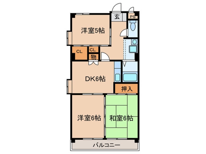 サンマンションチェリ－の物件間取画像