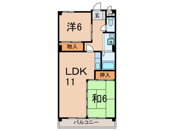 サンマンションチェリ－の物件間取画像