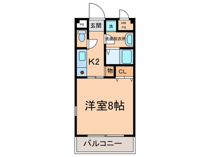 カルチュア　二ツ坂の物件間取画像