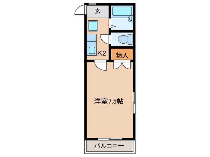 ファミーユ福原の物件間取画像