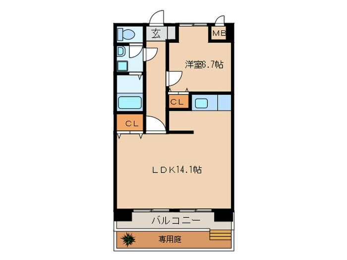 スリーエイト北町の物件間取画像