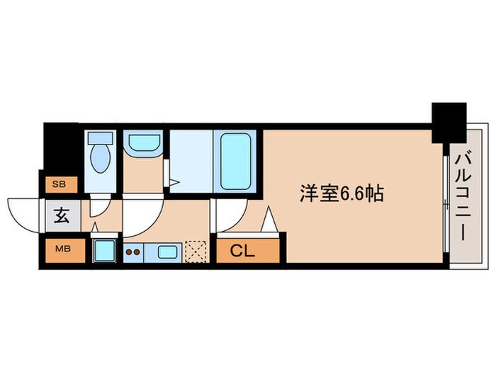 ﾌﾟﾚｻﾝｽ名古屋STATIONﾌﾚｱ（204）の物件間取画像
