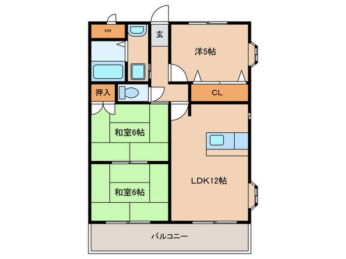 ビラ葉池の物件間取画像