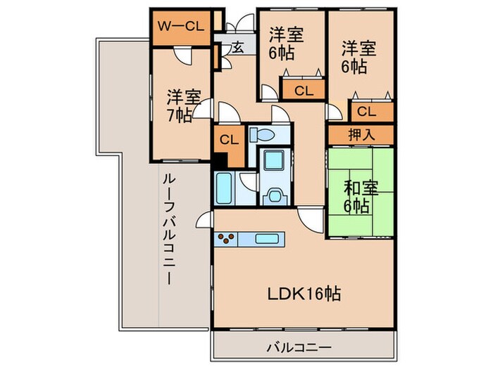 アルカディアⅥの物件間取画像