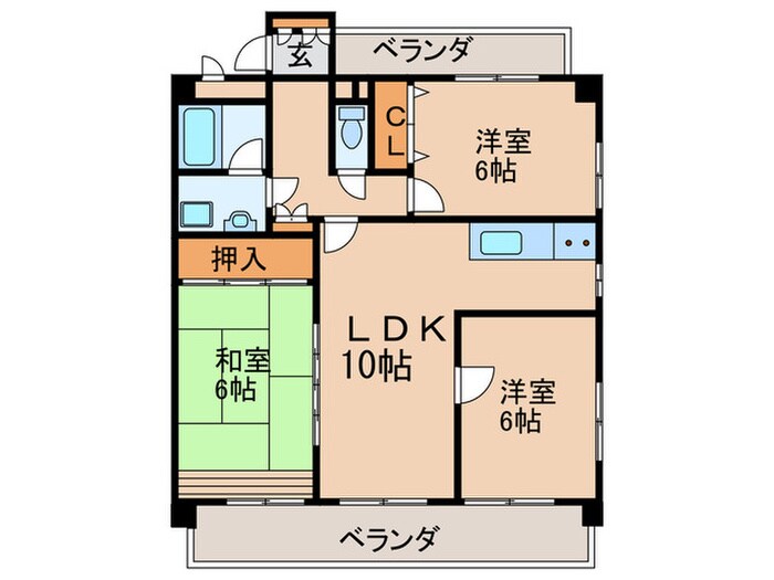 ランドマーク一社の物件間取画像