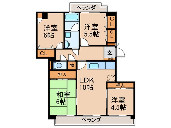 ランドマーク一社の物件間取画像