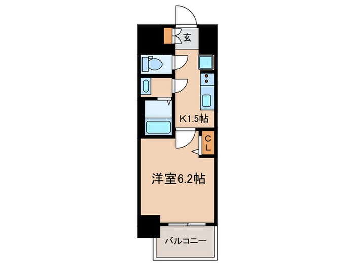 ﾌﾟﾚｻﾝｽTHE大須観音(1201)の物件間取画像