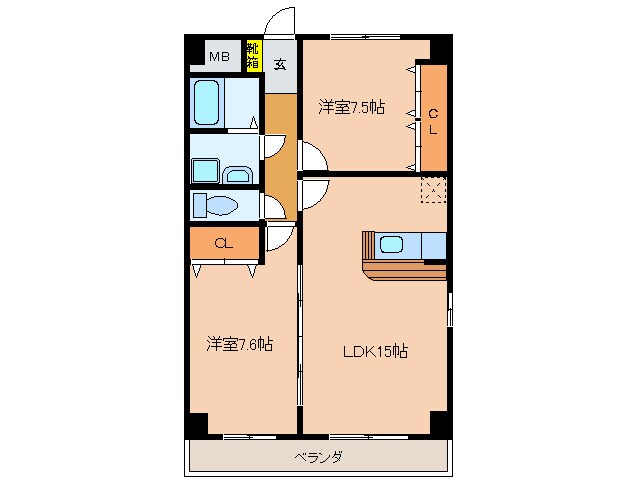 グランツ清須の物件間取画像