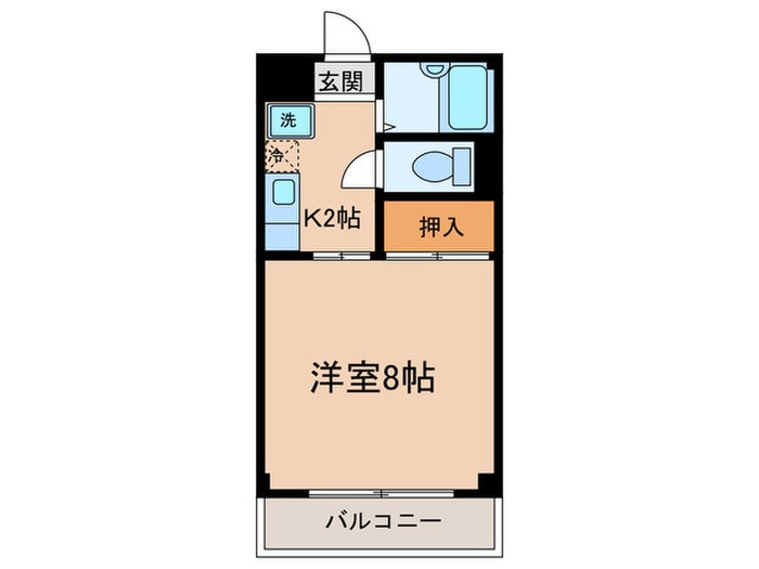 ヒロタハイツの物件間取画像