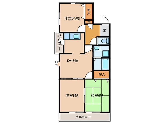 ブリリアント　アムールの物件間取画像