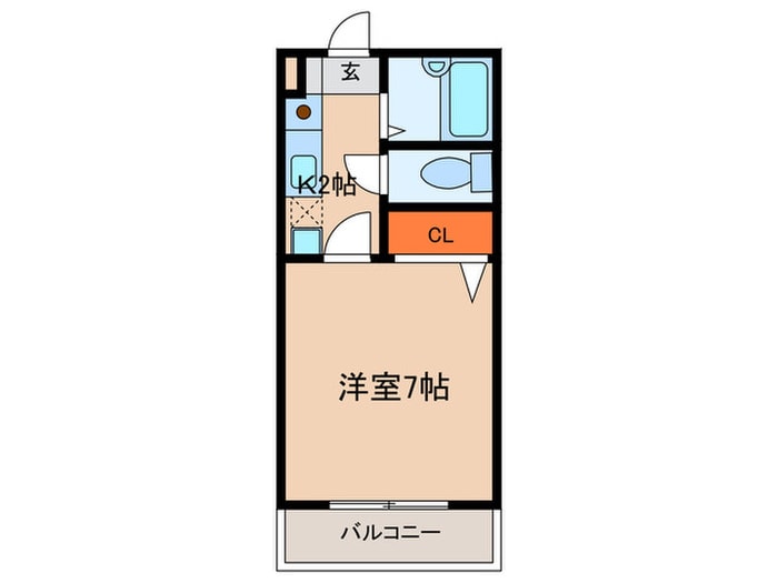 アルプスコートの物件間取画像