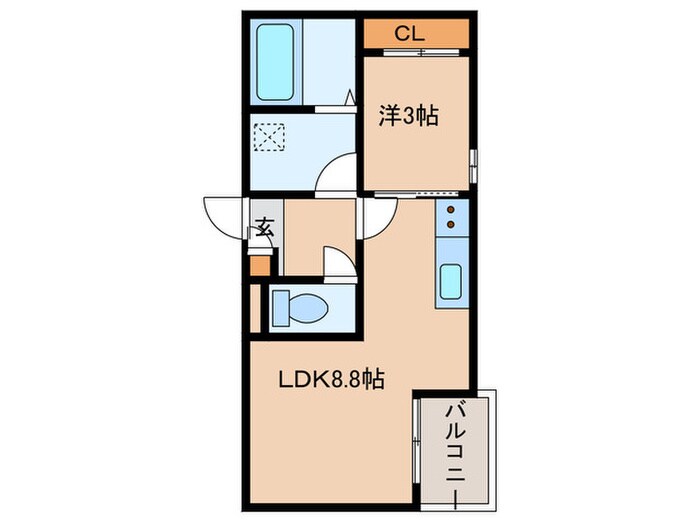 REGALEST栄生駅の物件間取画像