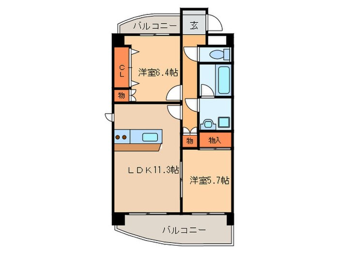 アネックス２１の物件間取画像